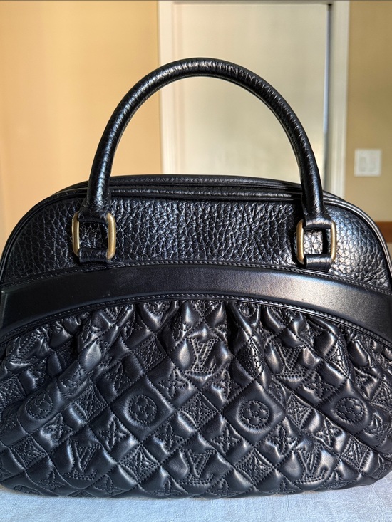 Louis Vuitton Handbags - Louis Vuitton Black Quilted Monogram Top Handle Satchel